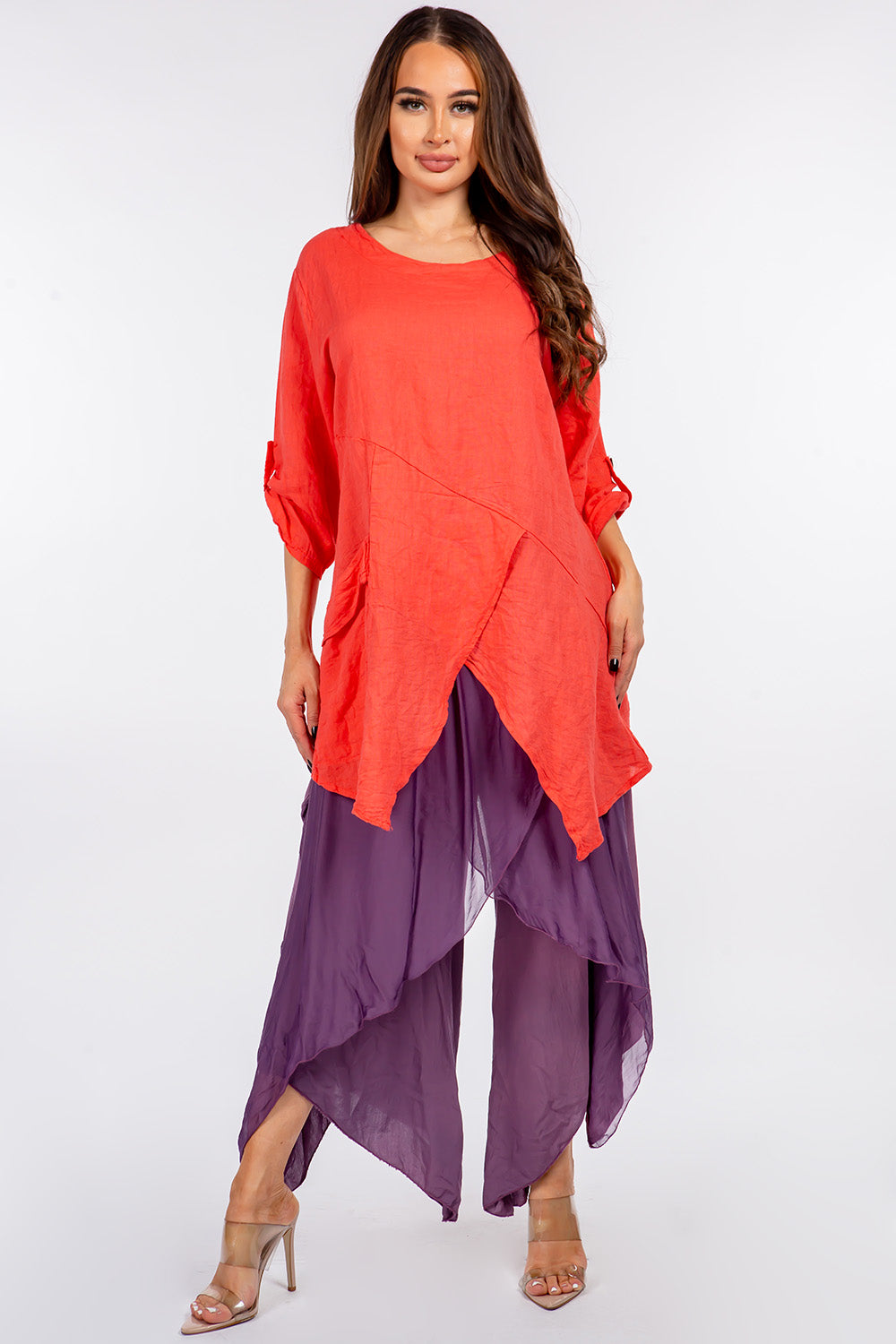 Raw Moda Silk Pants Skirt Bottom Raw Moda   