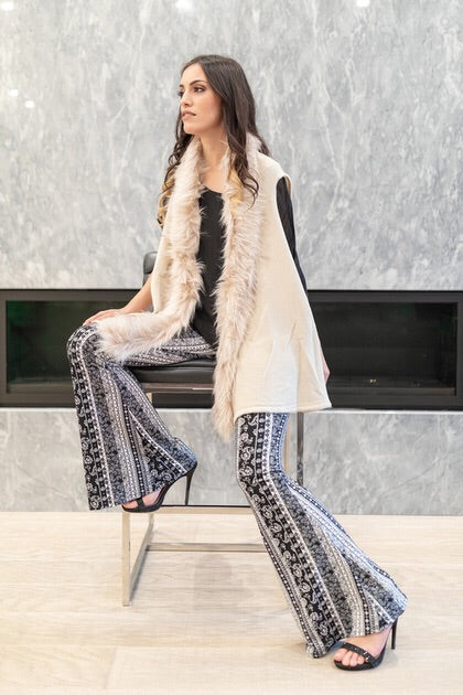 Raw Moda Paisley Bellbottom Pants Bottom Raw Moda   